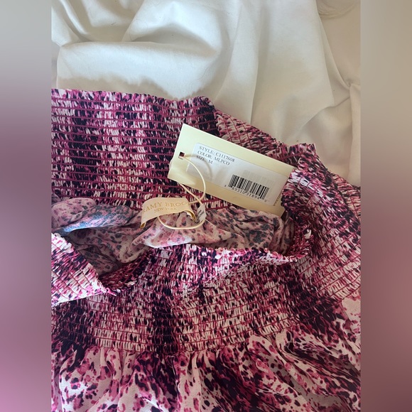 Ramy Brooke Purple Print Skirt NWT - Picture 2 of 4